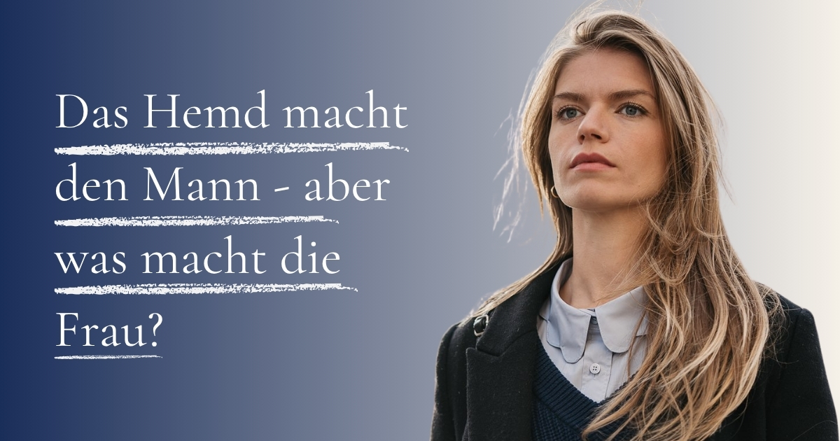Blog Cover - Das Hemd macht den Mann, Model mit Kragen von Pastel Studio und Jackett