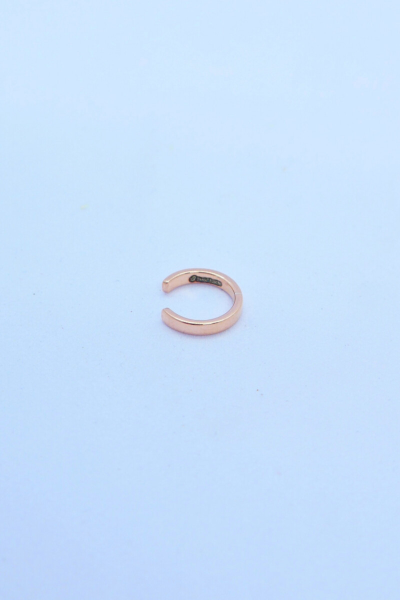 Ear cuff 925 Sterlingsilber rosévergoldet - Sicht von der Seite