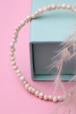 Armband mit Süßwasserperlen – 925 Sterlingsilber Roségold
