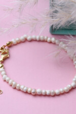 Armband mit Süßwasserperlen – 925 Sterlingsilber Roségold