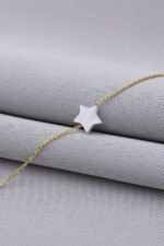 Armband mit Perlmutt-Stern – 925 Sterlingsilber