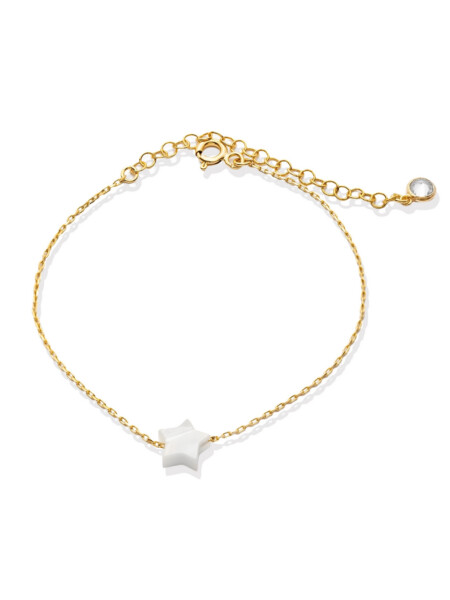 Armband mit Perlmutt-Stern – 925 Sterlingsilber