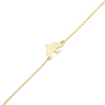 Armband aus 925 Sterlingsilber mit Vogel, Vermeil vergoldet