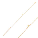 Armband aus 925 Sterlingsilber mit Blattzweig-Anhänger, Vermeil-vergoldet
