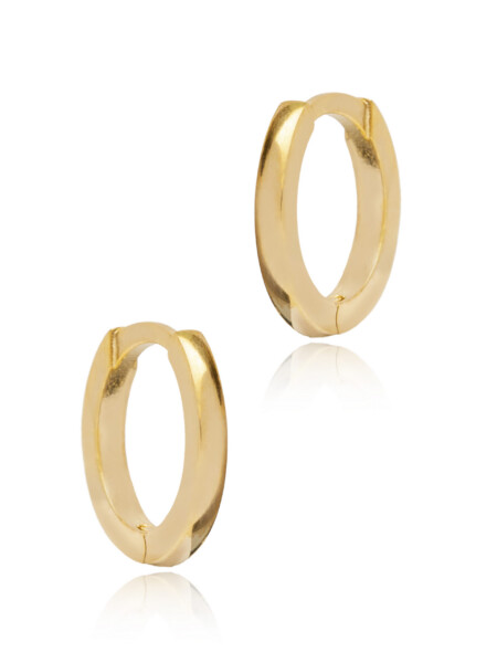 Mini-Creolen aus 925 Sterlingsilber in Gold-Vermeil